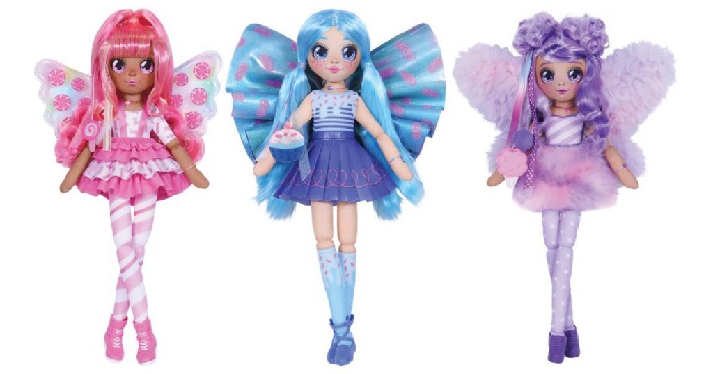 three dessert themed fairy dolls