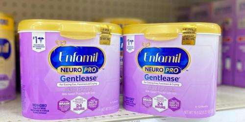 Enfamil NeuroPro Gentlease Formula 20oz Canister 2-Pack Only $42.99 Shipped on Costco.com