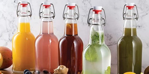 Swing-Top Glass Bottles 6-Pack Just $12.51 Shipped on Amazon (Regularly $33)