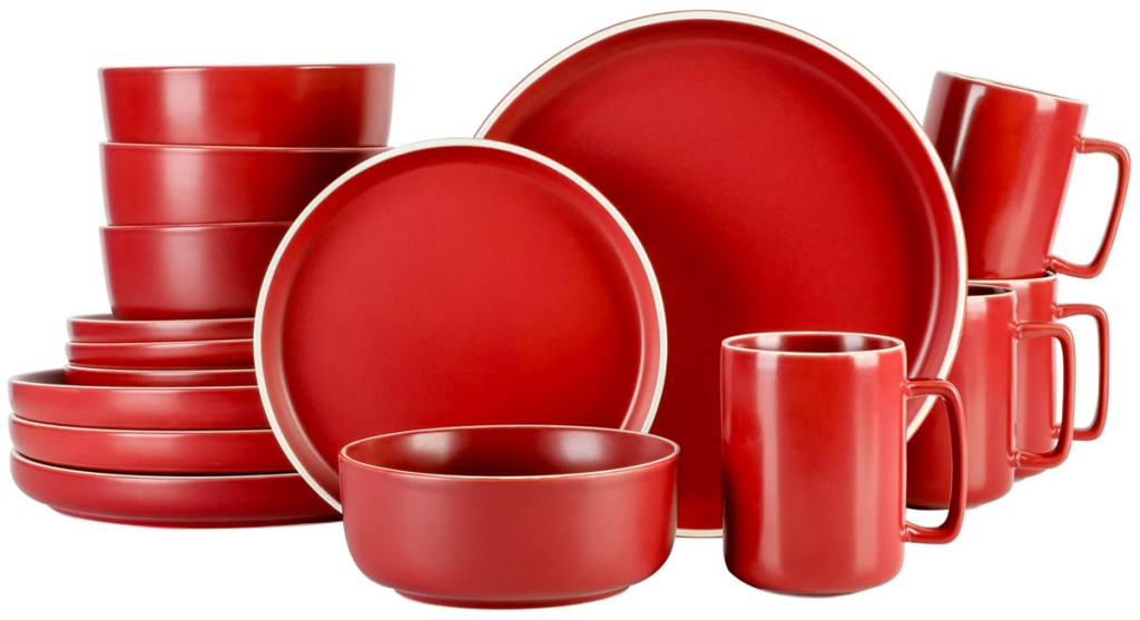 Gap Home Nesting Red 4-Piece Stoneware Nonstick Bakeware Set