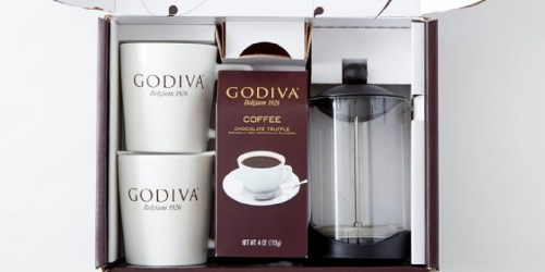 Godiva Coffee French Press Gift Set Only $23.99 | Includes French Press, Godiva Coffee, & Two Mugs