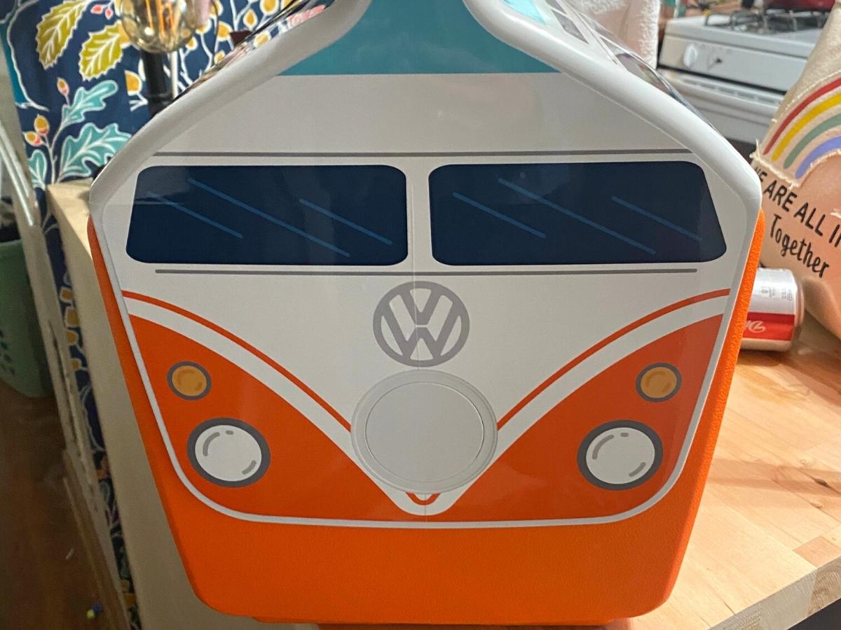 Igloo 14-Quart Hard-Sided Playmate Cooler in VW Orange Bus