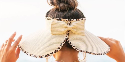 Women’s Foldable Bow Visor Only $15.88 Shipped on Jane.com | Works w/ Any Hairstyle