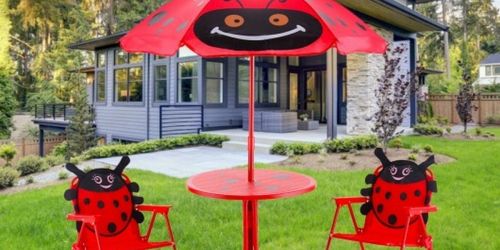 Kids Patio Table & Chairs Set w/ Umbrella Only $49 Shipped (Regularly $80)