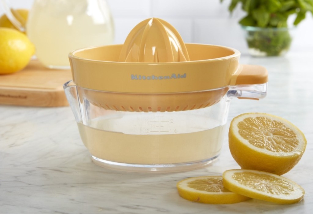 KitchenAid Citrus Juicer with a lemon by it