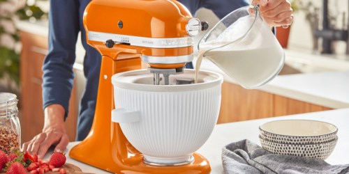 KitchenAid Ice Cream Maker Attachment w/ Scoop from $39.98 Shipped (Regularly $92)