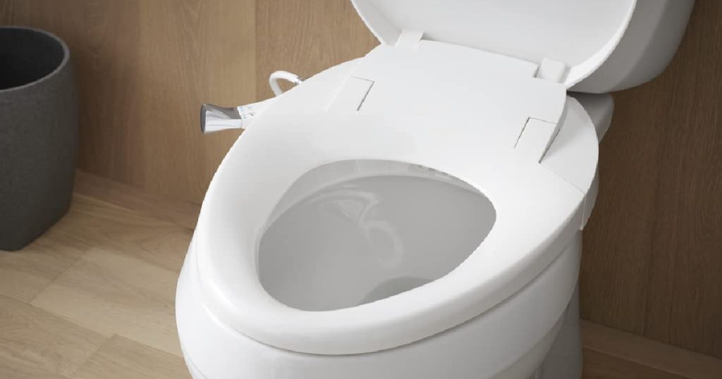 bidet seat on toilet