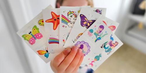 Kids Temporary Tattoos 80-Pack Only $5.99 on Amazon | Fun Gift Idea!