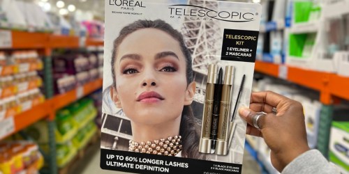 L’Oreal Telescopic Mascara & Eyeliner 3-Piece Set Only $16.99 at Costco