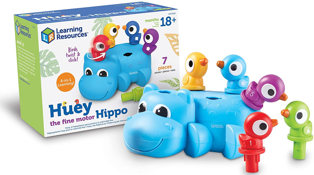 fine motor skills hippo learning toy with packaging