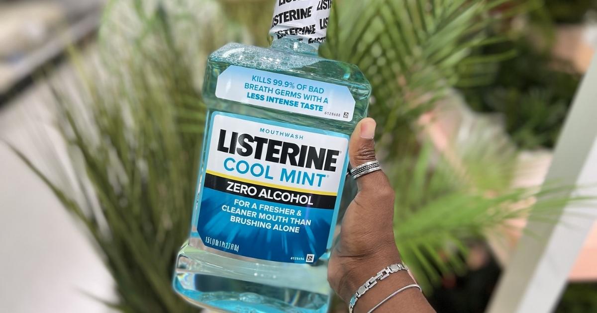 Listerine Antiseptic Mouthwash, Cool Mint 1.5L