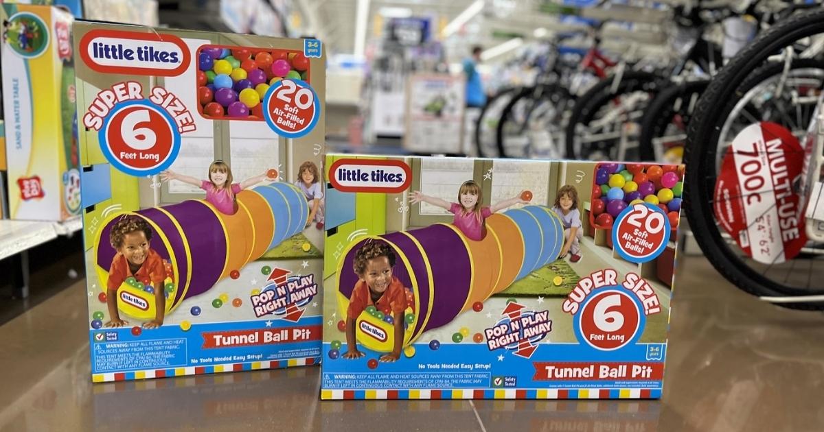 little tikes tunnel ball pit box in store