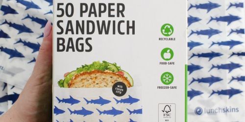 Lunchskins Paper Sandwich Bags 50-Count Only $3.70 on Amazon