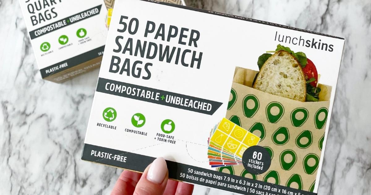 Lunchskins Paper Sandwich Bags 50Count Only 3.98 on