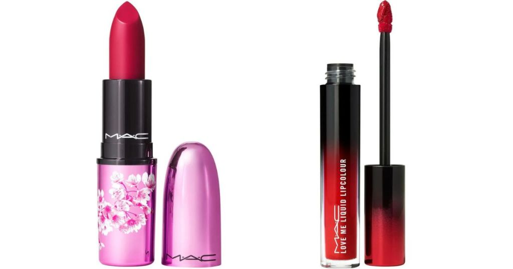 two MAC lip products