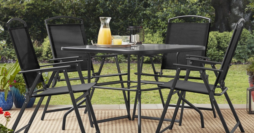 Mainstays Albany Lane Outdoor Patio 5 Piece Dining Set