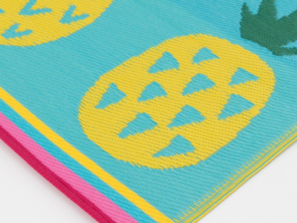 multicolor pineapple rug