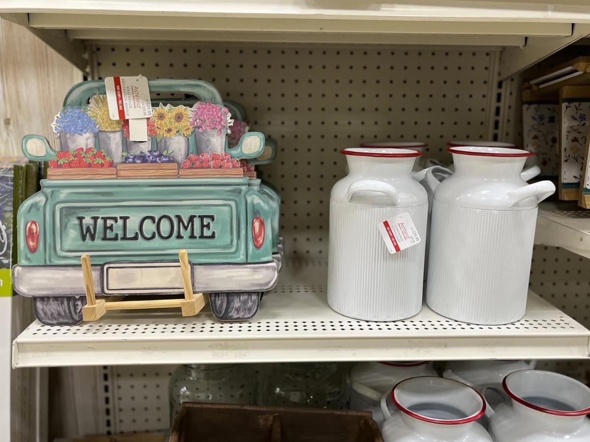 michael's ashland welcome truck and ceramic containers