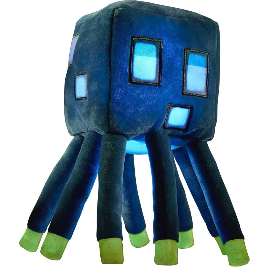 Minecraft Glow Squid Plush Figure with Lights & Sounds