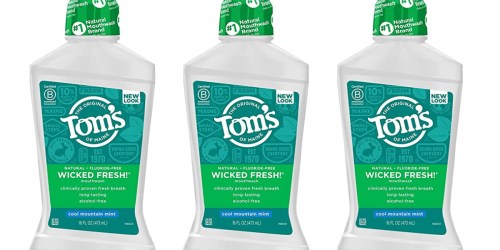 Tom’s of Maine Natural Mouthwash 6-Pack Just $16 Shipped on Amazon (Regularly $33)