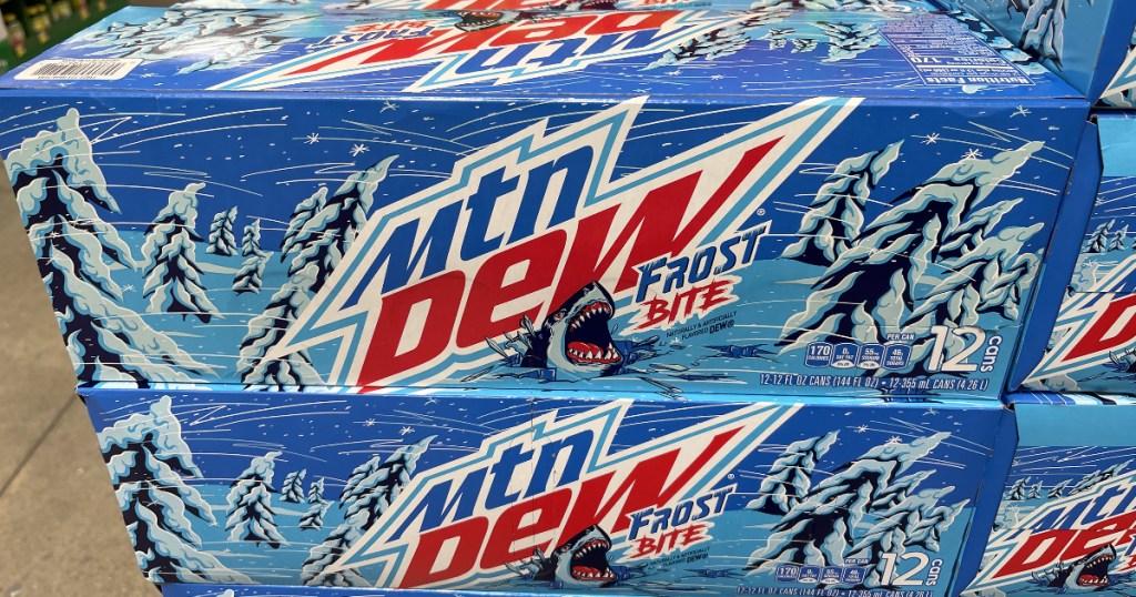 Mtn Dew Frost Bite cans 12 pack 