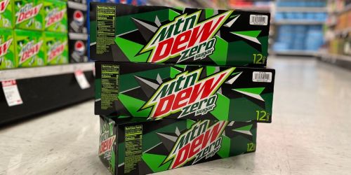 Target Soda Sale | Mtn Dew Zero Sugar 12-Packs $1.65 After Cash Back + Pepsi 12-Packs $3 Each