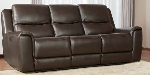 Costco Furniture Sale | Power Reclining Leather Sofa Just $999.99 Delivered (Regularly $1,500)