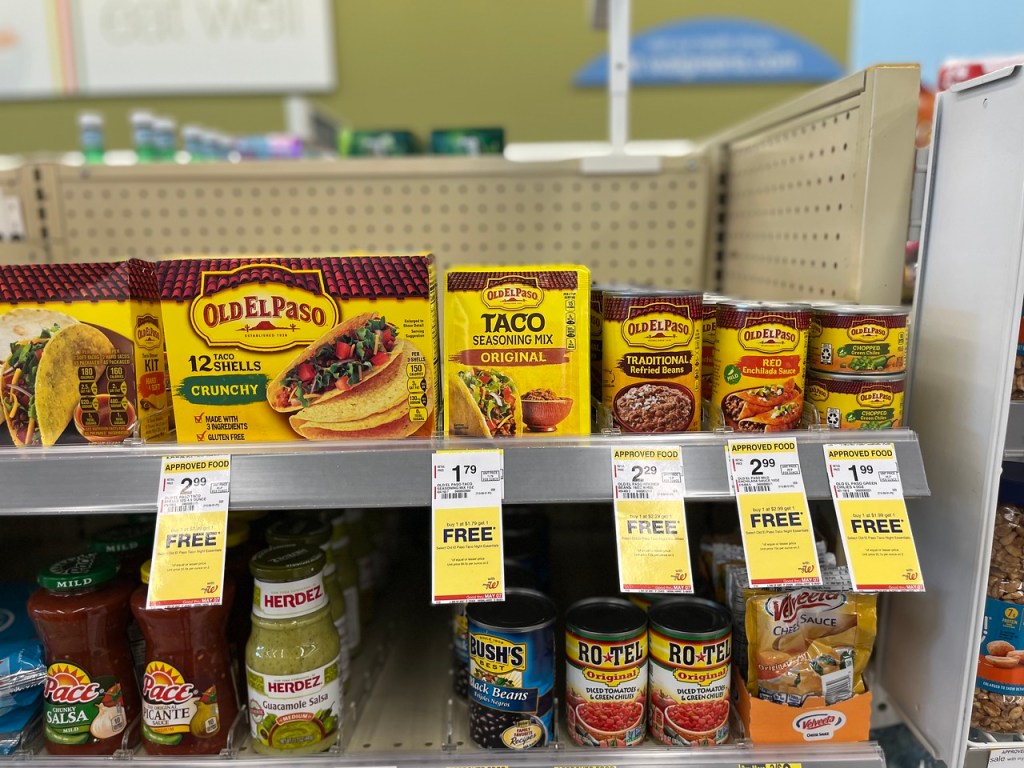 Old El Paso products on store shelf