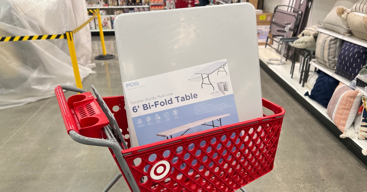 Target Folding Table Only 31 99 Chairs Just 11 Perfect For   PDG Bi Folding Table 