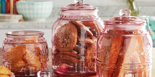 Pioneer Woman Glass Canisters 3-Jar Set From $12.96 on Walmart.com (Regularly $20)
