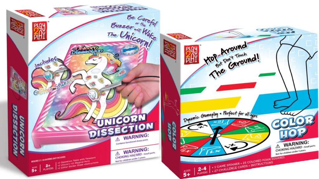 kids unicorn dissection game and hop game
