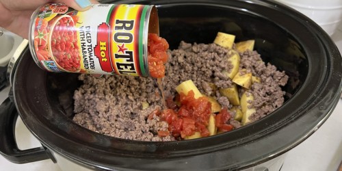 Crockpot Cowboy Casserole Made w/ Pantry Staples (Easy Comfort Food Recipe!)