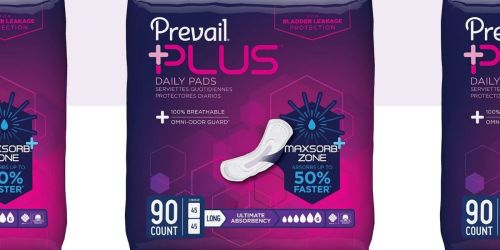 Free Prevail Plus Women’s Daily Pads Sample