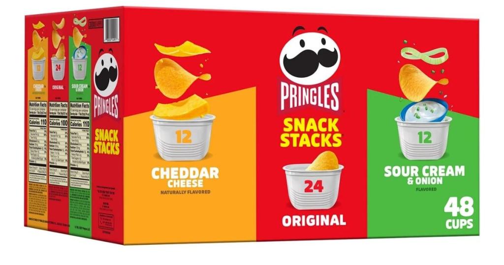Pringles Potato Chips Grab & Go Variety Pack 48-Count