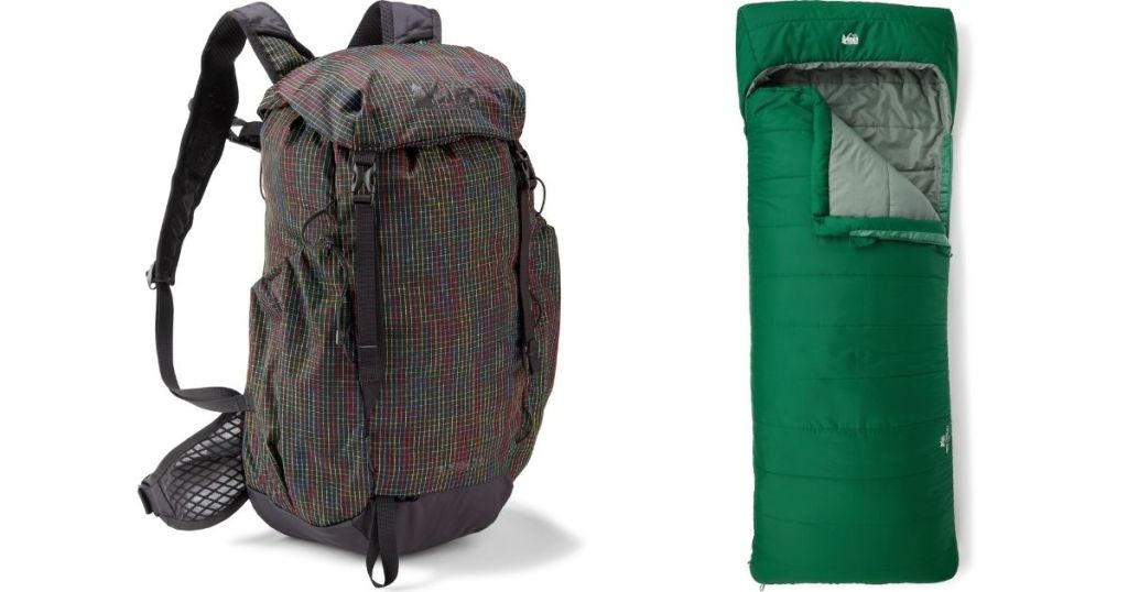 REI Backpack and Sleeping Bag
