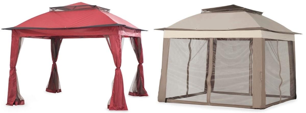 Real Living Pop-Up 11' x 11' Canopy in Red or Tan