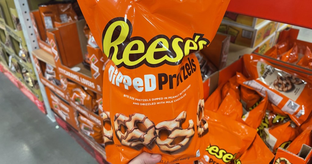 large bag of Reese's Pretzels
