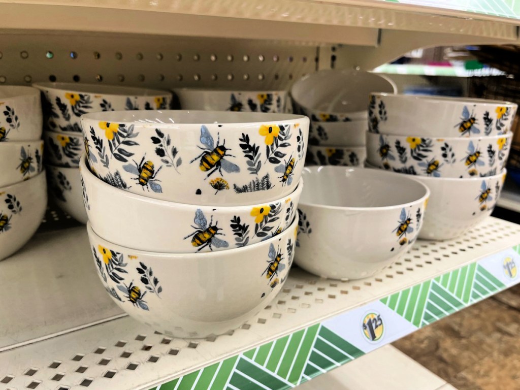 Dollar Tree Bee Collection Dishes Now Available (In-Store & Online) - Just  $1.25 Per Piece!