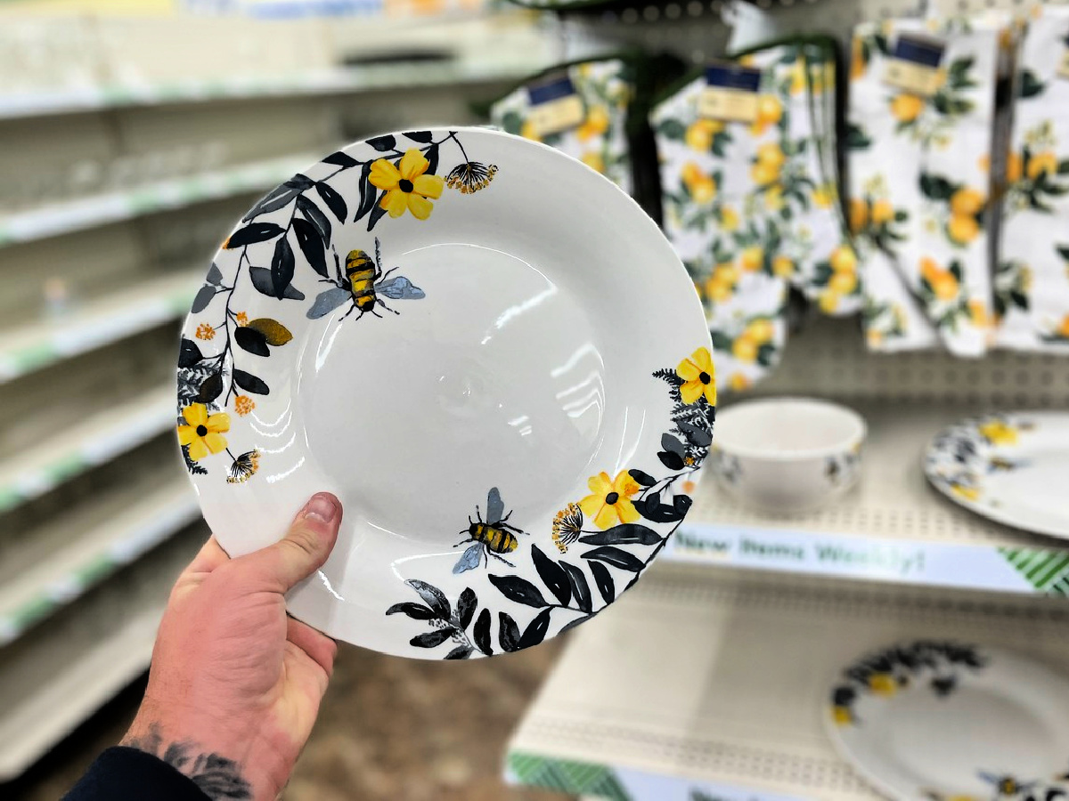 ceramic bee plates