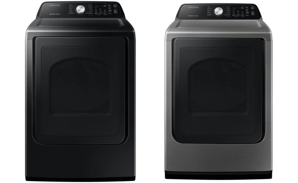Samsung Large Capacity Electric Dryer w/ Sensor Dry in Brushed Black or Platinum