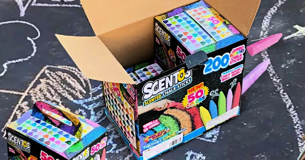 Scentos Scented 200-Count Bold Chalk Pack