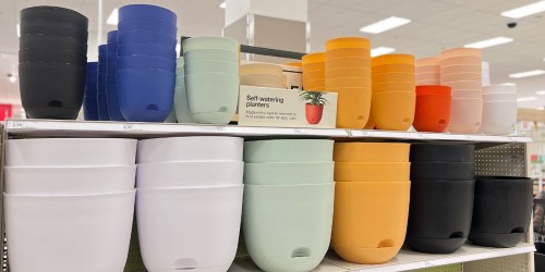 Highly Rated Self-Watering Planters Only $1.80 on Target.com | Lots of Sizes & Styles Available