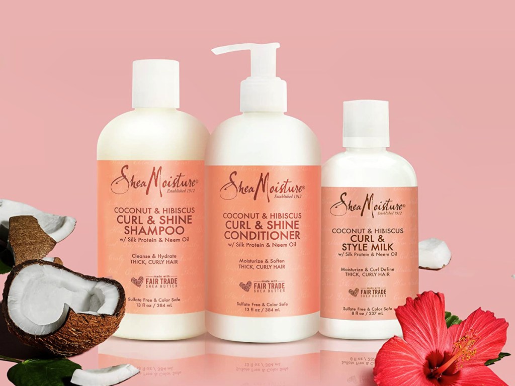 SheaMoisture Moisturize and Define Shampoo, Conditioner, and Styling Milk