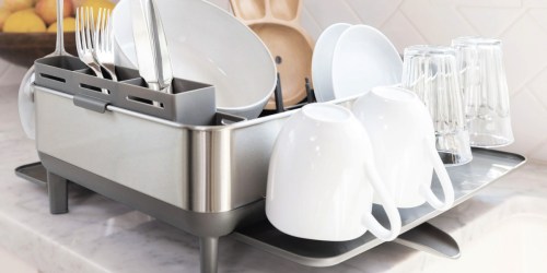 SimpleHuman Dish Rack & Sink Caddy Bundle Only $74.99 Shipped on Costco.com | Awesome Reviews