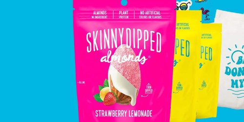 SkinnyDipped Strawberry Lemonade Almonds Now Available (+ Fun Beach Bundle Under $10 on Amazon)