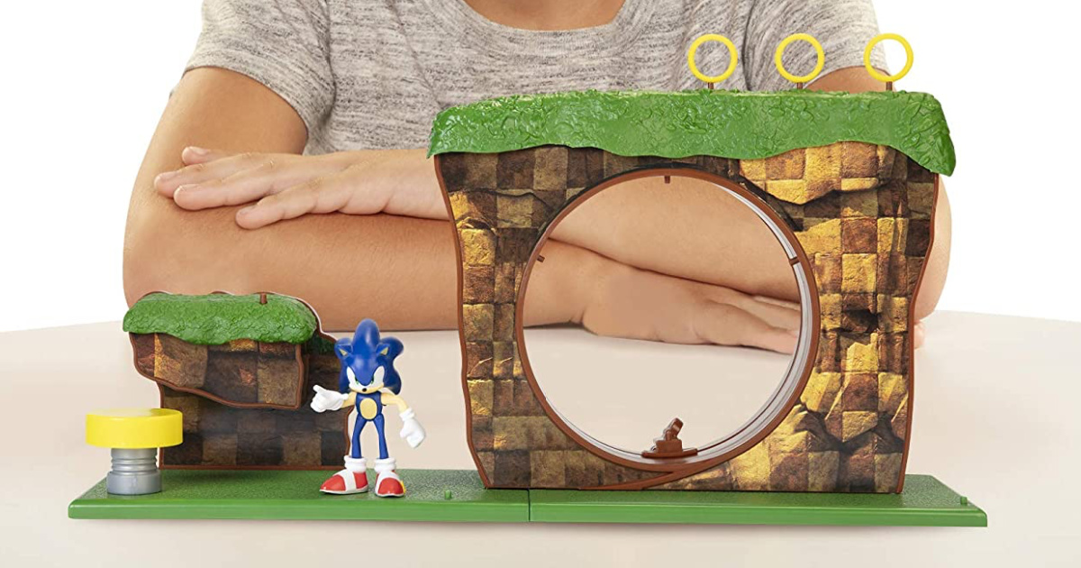  Sonic The Hedgehog Green Hill Zone Playset with 2.5