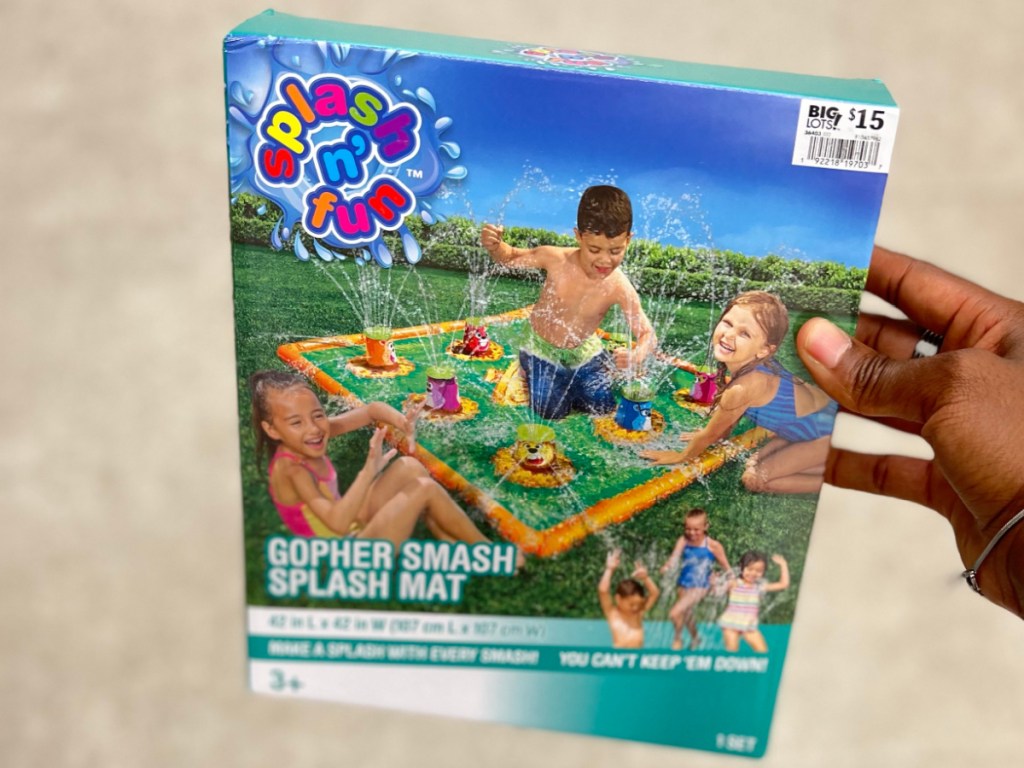 kids splash mat in store