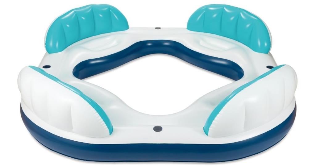 Summer Waves 4-Person Inflatable Island Pool Float