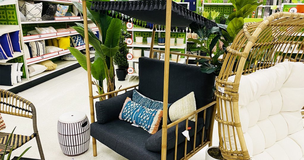 canopy chair on display at target