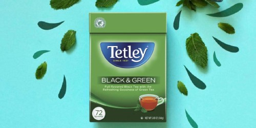 Tetley Black & Green Tea Bags 72-Count Only $2.83 Shipped on Amazon